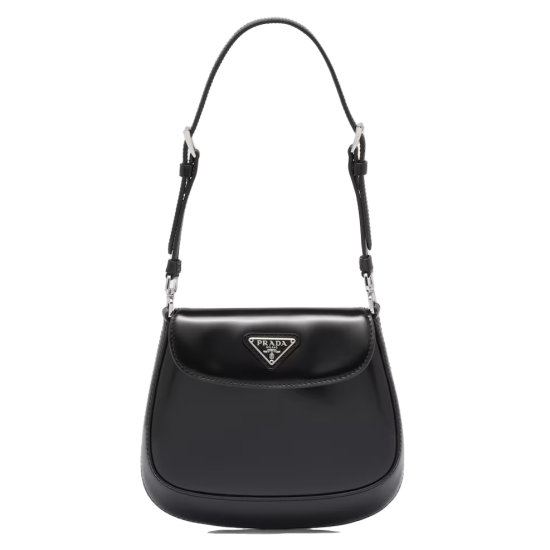 Replica Prada 14235 PFR#9475 Buddha Luxury Replica Cleo Brushed Leather Mini Bag Black Uk - 14235 - Buddha Luxury