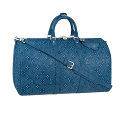 Keepall Bandouliere 50 Duffle Bag In Blue Uk