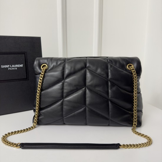 Replica Ysl 12075 YFR#11937 Buddha Luxury Replica Puffer Medium In Nappa Leather With Light Bronze Brass Hardware Uk - 12075 - Buddha Luxury