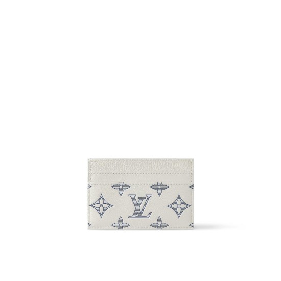 replica DOUBLE CARD HOLDER WHITE MONOGRAM SHADOW CALFSKIN M83699 UK