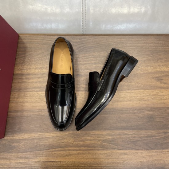 Replica ALMOND-TOE LEATHER LOAFERS - SF35 UK replica ALMOND-TOE LEATHER LOAFERS - SF35 UK