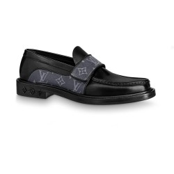 Lv Derby Harness Loafers In Black - Lv236 Uk