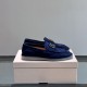 replica SUEDE LOAFERS IN BLUE - GD213 UK