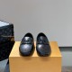 replica MONTE CARLO MOCASSIN BLACK DAMIER CANVAS - LV863 UK
