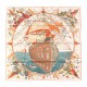 replica FLAGSHIP SILK SCARF IN MULTICOLOR ORANGE UK