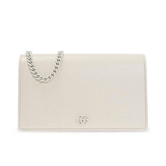 replica GG MARMONT WALLET ON CHAIN WHITE UK