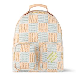 BACKPACK MULTIPOCKET WHITE DAMIER HERITAGE CANVAS N40735 UK