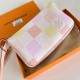 Replica L 12711 LFR#11126 Buddha Luxury Replica Pochette Accessoires Peach Pink Damier Coated Canvas N40642 Uk - 12711 - Buddha Luxury