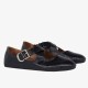 Replica Alaia Criss Cross Ballet Flats in Black Leather UK replica Alaia Criss Cross Ballet Flats in Black Leather UK