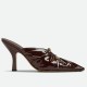 replica Bottega Veneta Bunnie Mules 90mm In Fondant Patent Leather UK