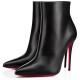replica Christian Louboutin So Kate Booty 100MM In Black Leather UK