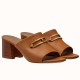 Replica Hermes Camilla Mules 60Mm In Brown Calfskin Uk - 2865 - Buddha Luxury