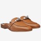 Replica Hermes Oz Mules In Caramel Calfskin Uk - 2846 - Buddha Luxury