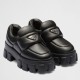 replica Prada Loafers in Black Soft Padded Nappa Leather UK