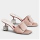 Replica Roger Vivier Cube Strass Heel Mules in Pink Velvet UK replica Roger Vivier Cube Strass Heel Mules in Pink Velvet UK
