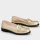 Replica Roger Vivier Metal Buckle Morsetto Loafers in Gold Nappa Leather UK replica Roger Vivier Metal Buckle Morsetto Loafers in Gold Nappa Leather UK