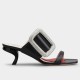 Replica Roger Vivier Viv Choc Side Strass Buckle Mules in Black Leather UK replica Roger Vivier Viv Choc Side Strass Buckle Mules in Black Leather UK
