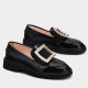 replica Roger Vivier Viv Rangers Strass Loafers In Black Patent Leather UK
