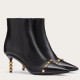 Replica Valentino 2974 V196 Buddha Luxury Replica Valentino Black Rockstud Ankle Boots With Sculpted Heel Uk - 2974 - Buddha Luxury