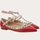 Replica Valentino Cage Rockstud Ballet Flats In Red Calfskin UK replica Valentino Cage Rockstud Ballet Flats In Red Calfskin UK