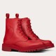 Replica Valentino Red Leather Vlogo Combat Boots Uk - 2966 - Buddha Luxury