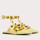 Replica Valentino 2528 V818 Buddha Luxury Replica Valentino Roman Stud Ballet Flats In Yellow Calfskin Uk - 2528 - Buddha Luxury