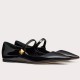 Replica Valentino Tiptoe Ballet Flats In Black Patent Leather Uk - 2530 - Buddha Luxury