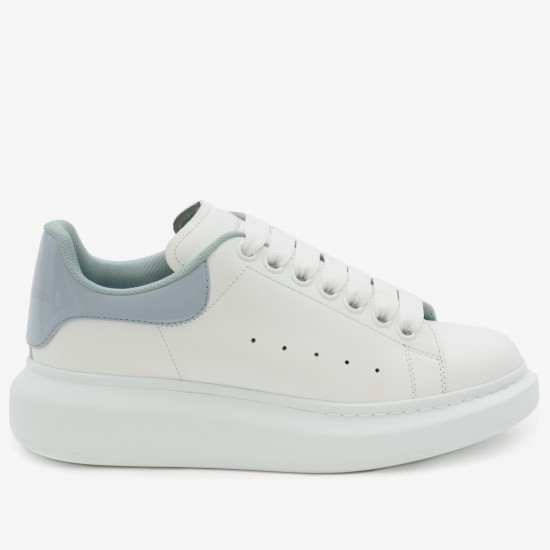 replica alexander mcqueenoversized sneakers with blue patent heel uk