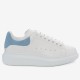 replica alexander mcqueenoversized sneakers with blue suede heel uk
