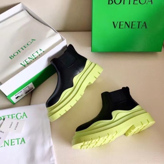 Replica Bottega Veneta 3007 BV353 Buddha Luxury Replica Bottega Veneta Bv Tire Ankle Boots With Yellow Outsole Uk - 3007 - Buddha Luxury