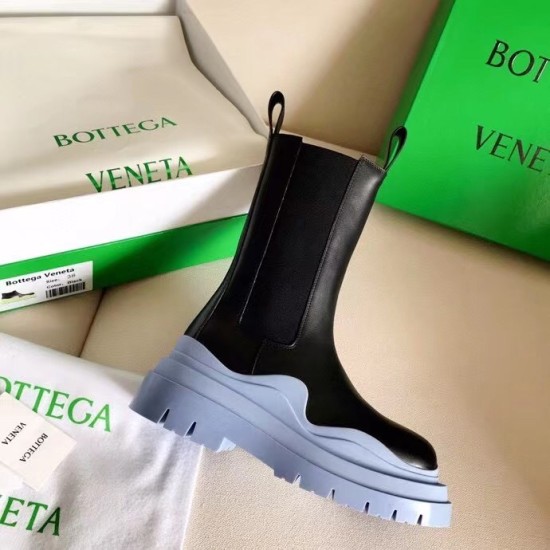 Replica Bottega Veneta Bv Tire Chelsea Boots With Blue Outsole Uk - 3011 - Buddha Luxury