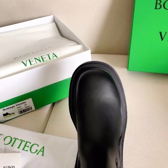 Replica Bottega Veneta 3012 BV358 Buddha Luxury Replica Bottega Veneta Bv Tire Chelsea Boots In Black Calfskin Uk - 3012 - Buddha Luxury