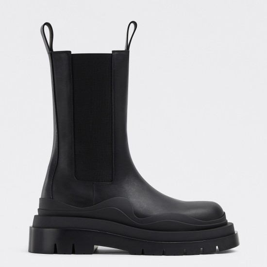 Replica Bottega Veneta 3012 BV358 Buddha Luxury Replica Bottega Veneta Bv Tire Chelsea Boots In Black Calfskin Uk - 3012 - Buddha Luxury