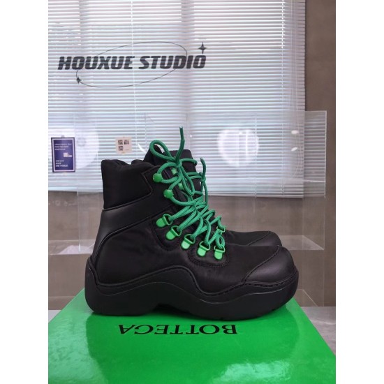 replica Bottega Veneta Puddle Bomber Ankle Boots In Black Fabric UK