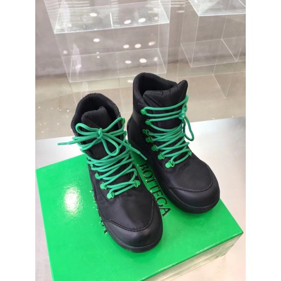 replica Bottega Veneta Puddle Bomber Ankle Boots In Black Fabric UK