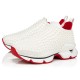 Replica Christian Louboutin Trainers Spike Sock Donna  White Uk - 2361 - Buddha Luxury