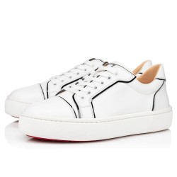 Christian Louboutin Vieirissima White Leather Low Top Trainers