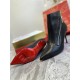 replica Christian Louboutin Birgikate 85mm Ankle Boots In Black Leather UK
