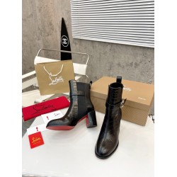 Christian Louboutin CL Chelsea Ankle Boots 70MM in Alligator Embossed Leather UK