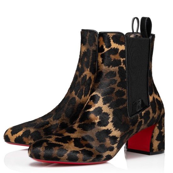 Replica Christian Louboutin 3080 CL1579 Buddha Luxury Replica Christian Louboutin Turelastic 55Mm Ankle Boots With Leopard Print Uk - 3080 - Buddha Luxury
