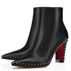 Christian Louboutin Vidura Ankle Boots 85mm in Black Leather UK