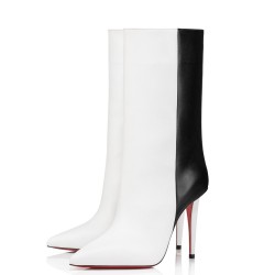 Christian Louboutin Astrilarge Ankle Boots 100mm in Bicolor Leather UK