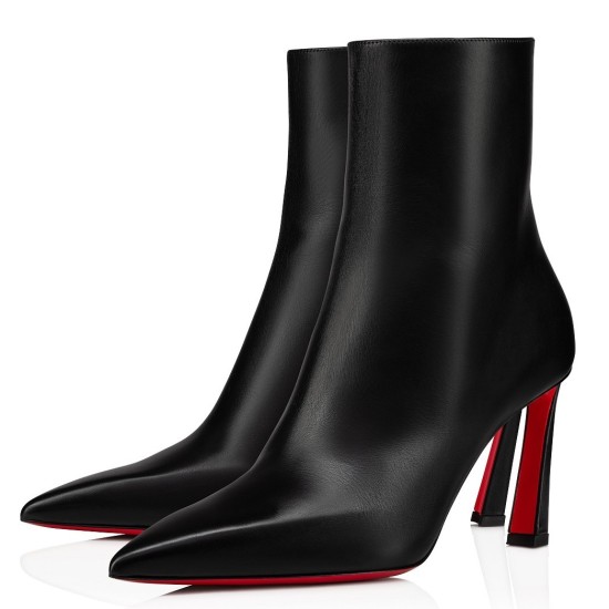 replica Christian Louboutin Condora Stretch 100mm Boots in Black Calfskin UK