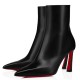 replica Christian Louboutin Condora Stretch 100mm Boots in Black Calfskin UK