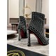 Replica Christian Louboutin Condora Spikes 100mm Boots in Black Lambskin UK replica Christian Louboutin Condora Spikes 100mm Boots in Black Lambskin UK