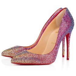 Christian Louboutin Red Kate Strass Degrade Pumps 100Mm Uk