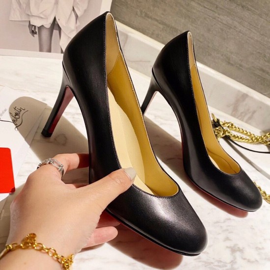 Replica Christian Louboutin 3167 CL287 Buddha Luxury Replica Christian Louboutin Black Lambskin Fifille Pumps 85Mm Uk - 3167 - Buddha Luxury
