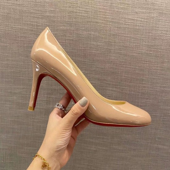 Replica Christian Louboutin 3169 CL289 Buddha Luxury Replica Christian Louboutin Nude Patent Fifille Pumps 85Mm Uk - 3169 - Buddha Luxury