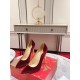 Replica Christian Louboutin Lipchick Pumps 100Mm In Red Velvet Uk - 3327 - Buddha Luxury