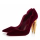 Replica Christian Louboutin Lipchick Pumps 100Mm In Red Velvet Uk - 3327 - Buddha Luxury
